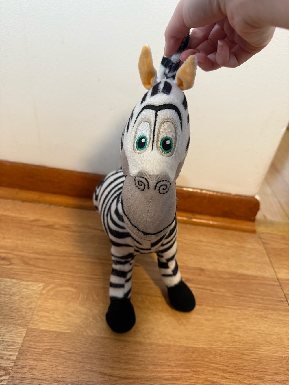 RARE Madagascar Marty The Zebra Escape 2 Africa 11" Plush Movie Toy 2008